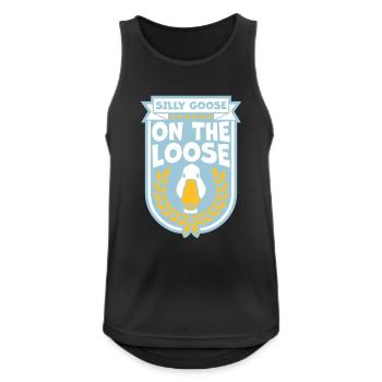 goose on the loose - Men's Breathable Tank Top - black - Front - Nick (188cm)