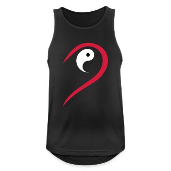 Half Heart Yang Seeks Yin Valentine's Day Partner - Men's Breathable Tank Top - black - Front - Nick (188cm)