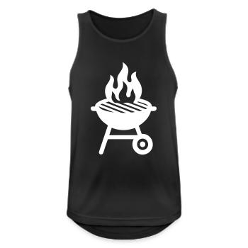 Grill Icon - Men's Breathable Tank Top - black - Front - Nick (188cm)
