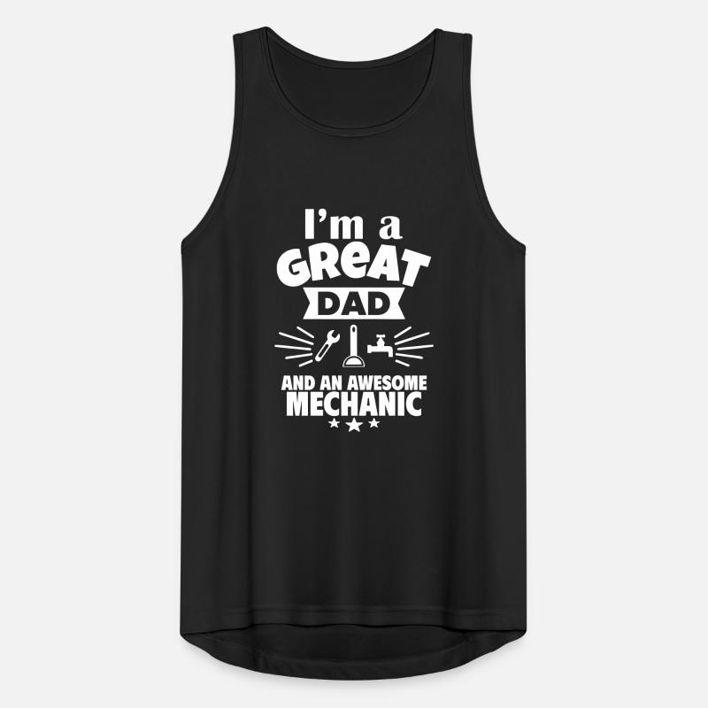 Ich bin ein toller Papa und ein starker Klempner Männer Tank Top atmungsaktiv