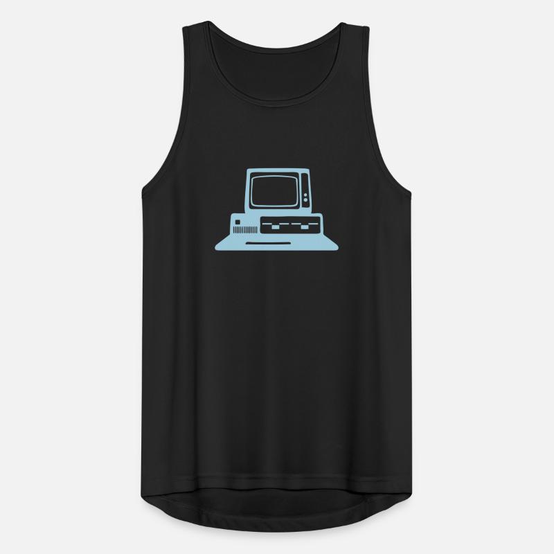computer old computer old school 0 Men's Breathable Tank Top