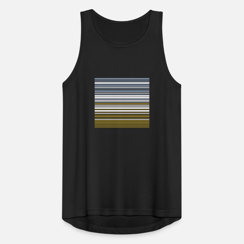 Stripe Gradient -karnevaali Miesten tekninen tankkitoppi