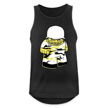 soldier camouflage war army army defense he - Men's Breathable Tank Top - black - Front - Nick (188cm)