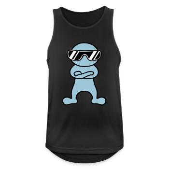 Cool - Men's Breathable Tank Top - black - Front - Nick (188cm)