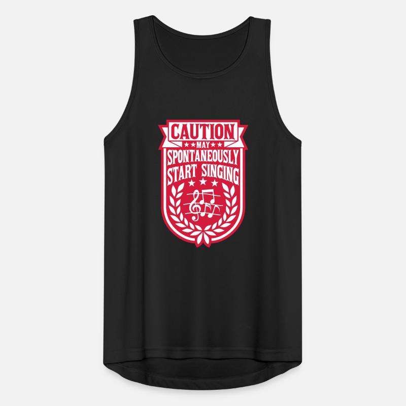 may spontaneously start singing Männer Tank Top atmungsaktiv