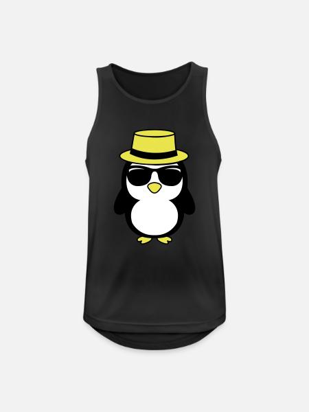 Cool Penguin 02 - Men's Breathable Tank Top - black