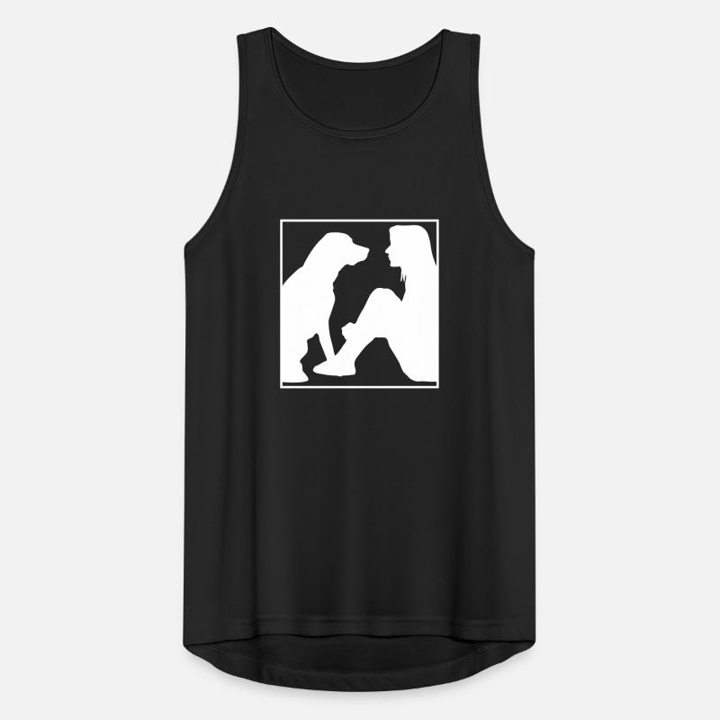 Bester Freund Hund, Geschenk Geschenkidee Männer Tank Top atmungsaktiv