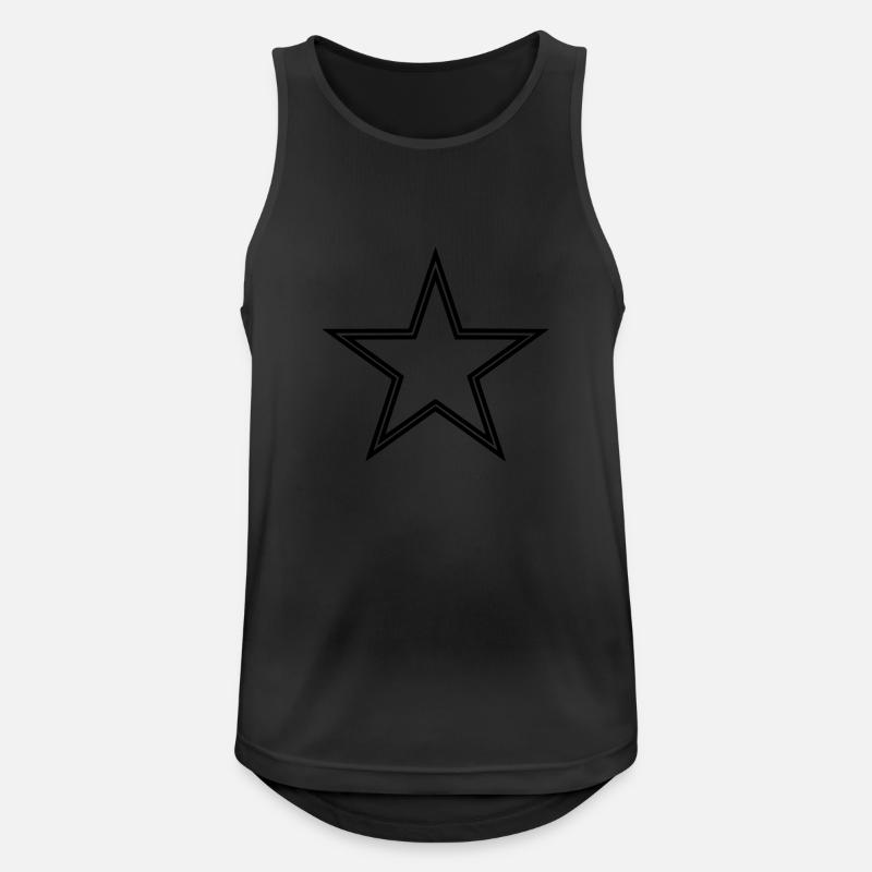 binary star - Men's Breathable Tank Top - black