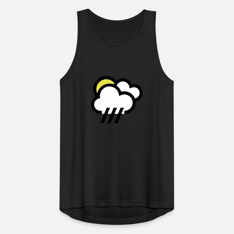 Rainy weather, bad weather, chill icon Men's Breathable Tank Top