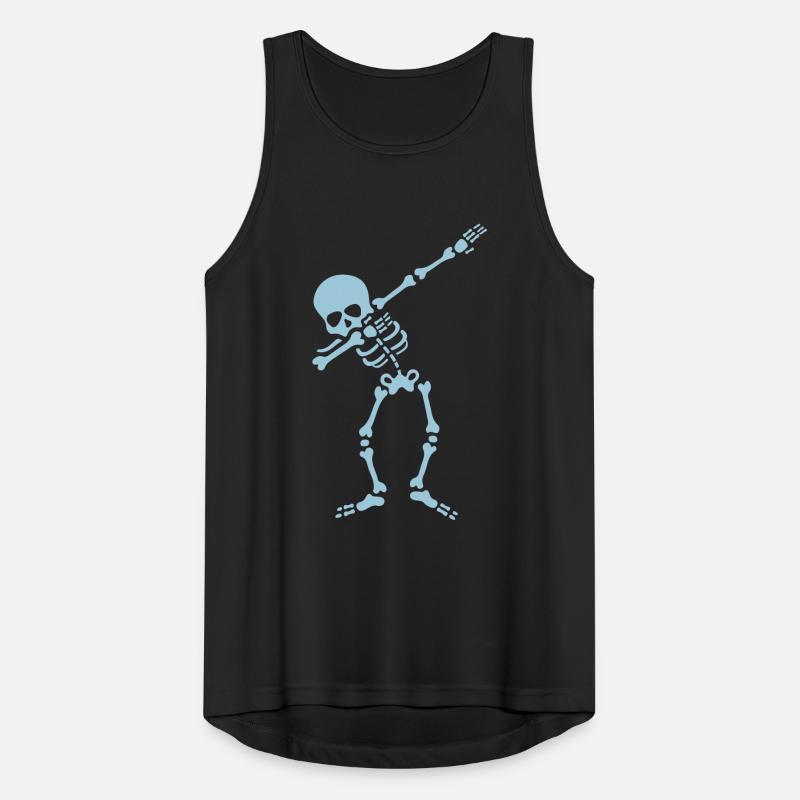 Skelett Dab Dabbing Männer Tank Top atmungsaktiv
