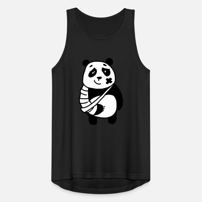 Panda broken arm Men's Breathable Tank Top