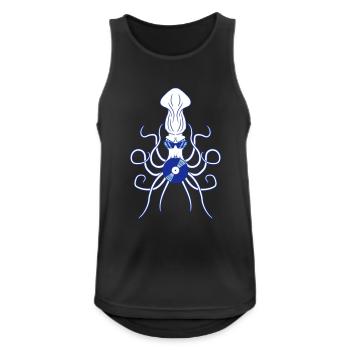 Octopus Octopus Squid Squid Record - Débardeur respirant Homme - noir - Devant - Nick (188cm)
