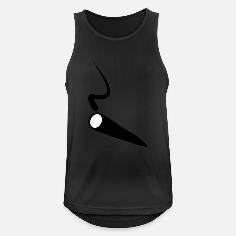 joint - Männer Tank Top atmungsaktiv - Schwarz