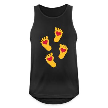 baby - Men's Breathable Tank Top - black - Front - Nick (188cm)