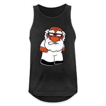 zwerg klein gesicht kopf boese veraergert wue - Männer Tank Top atmungsaktiv - Schwarz - Vorne - Nick (188cm)