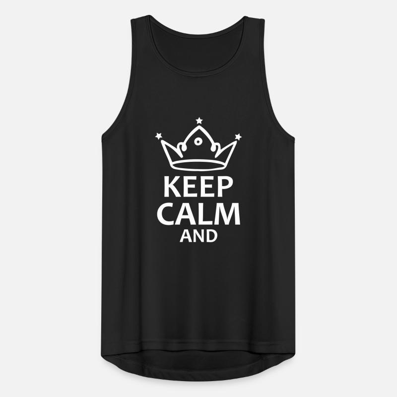 keep calm and Men's Breathable Tank Top