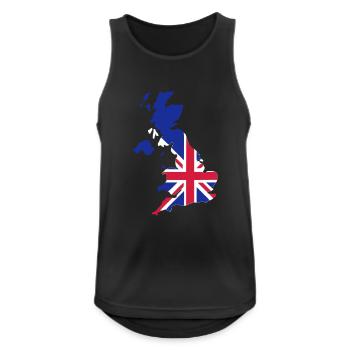 UK - Great Britain - Débardeur respirant Homme - noir - Devant - Nick (188cm)
