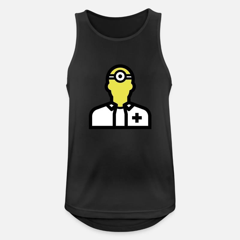Pflegepersonal, Krankenpfleger, Pfleger, Arzt, - Männer Tank Top atmungsaktiv - Schwarz