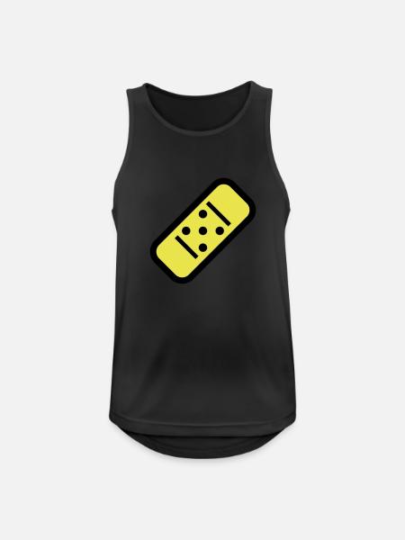 Comic Pflaster - Männer Tank Top atmungsaktiv - Schwarz