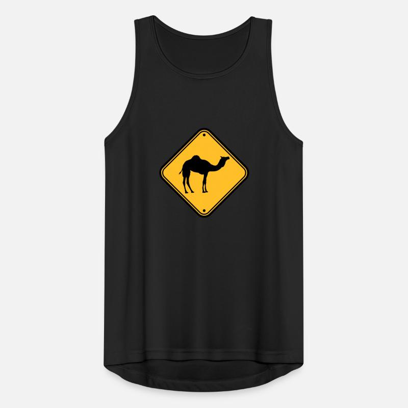 Shield warning danger caution Caution came Men's Breathable Tank Top