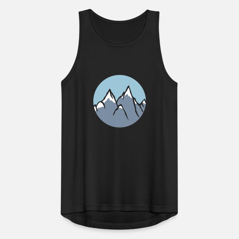 button circle round climber climbing mountains high Men's Breathable Tank Top