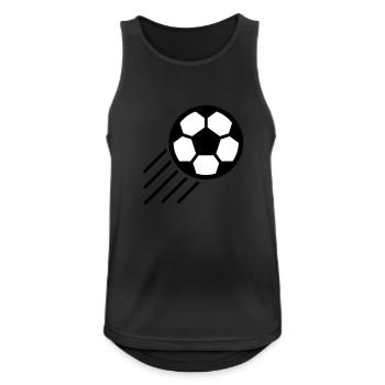 football shot - Men's Breathable Tank Top - black - Front - Nick (188cm)