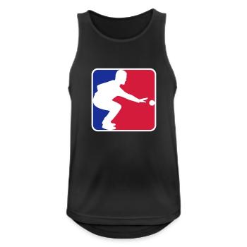 boccia logo basketball boule - Men's Breathable Tank Top - black - Front - Nick (188cm)