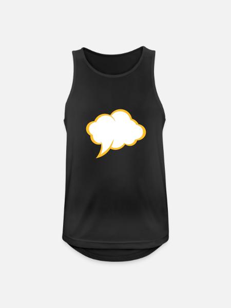 Comic speech bubble - Men's Breathable Tank Top - black