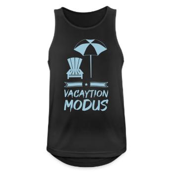 vacation mode - Men's Breathable Tank Top - black - Front - Nick (188cm)