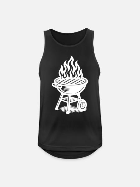 Grill Fire Grilling - Men's Breathable Tank Top - black