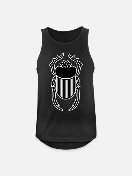 Mystic Scarab: Symbolic T-Shirt - Men's Breathable Tank Top - black