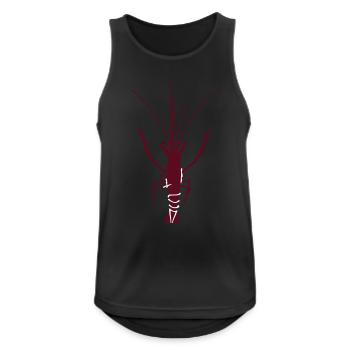 Hummer Meeresfrüchte Krebstiere Krebse Vektor - Männer Tank Top atmungsaktiv - Schwarz - Vorne - Nick (188cm)