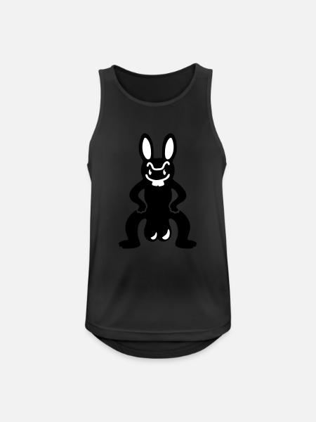 Bunny with eggs - Men's Breathable Tank Top - black