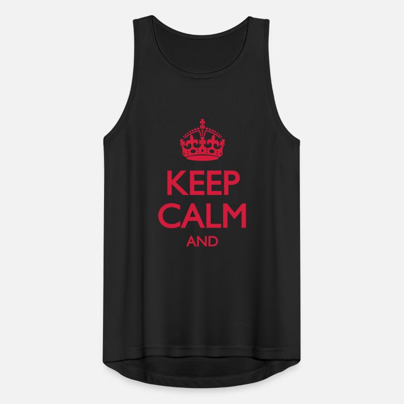 Keep Calm and ... OWN TEXT Débardeur respirant Homme