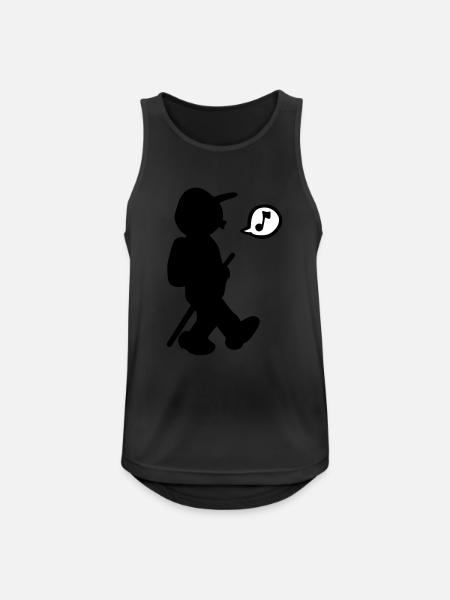 hiking - Men's Breathable Tank Top - black