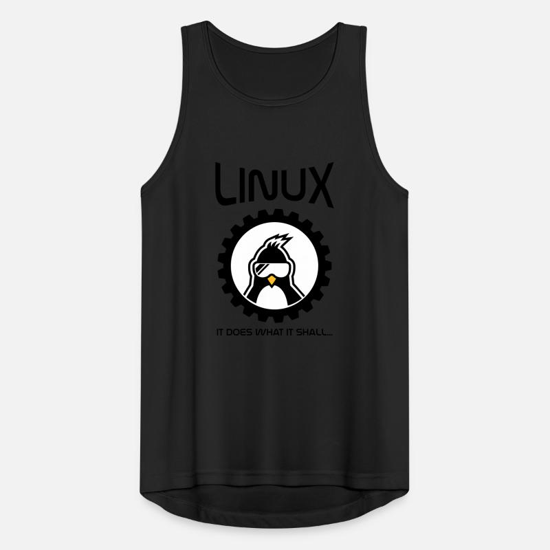 linux tut was es soll Männer Tank Top atmungsaktiv