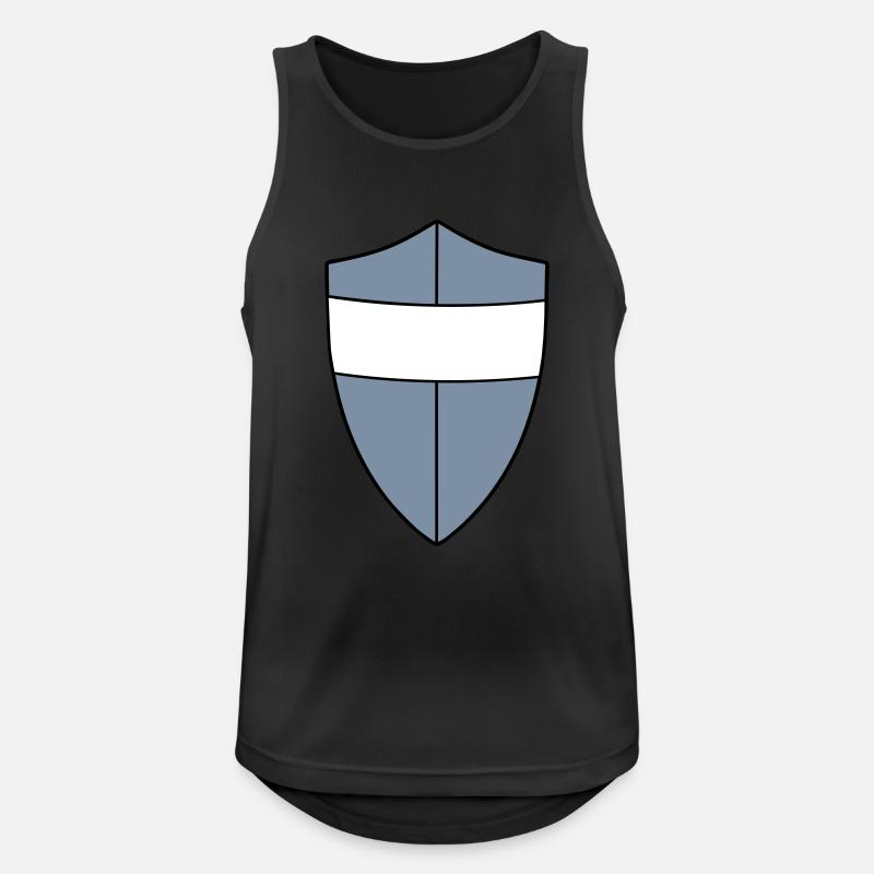 Schild - Männer Tank Top atmungsaktiv - Schwarz