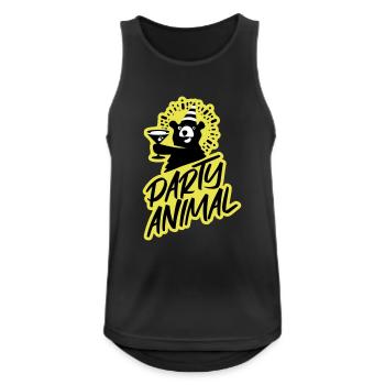 Party!!! - Männer Tank Top atmungsaktiv - Schwarz - Vorne - Nick (188cm)