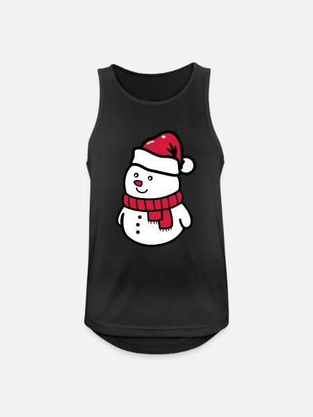 snowman - Men's Breathable Tank Top - black