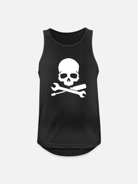 Skull Tool Workwear - Men's Breathable Tank Top - black