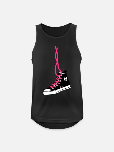 chucks - Männer Tank Top atmungsaktiv - Schwarz
