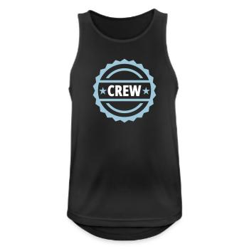 Crew - Débardeur respirant Homme - noir - Devant - Nick (188cm)