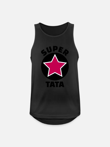 super tata (v.5) - Débardeur respirant Homme - noir