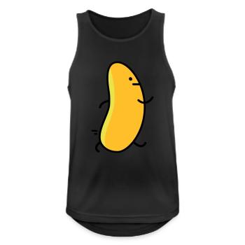 Funny bean - Men's Breathable Tank Top - black - Front - Nick (188cm)