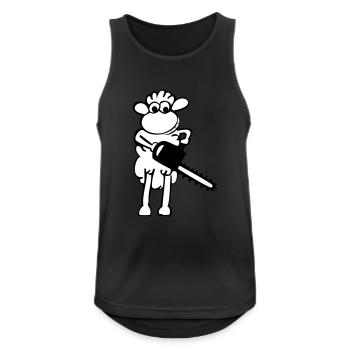Jason - Men's Breathable Tank Top - black - Front - Nick (188cm)