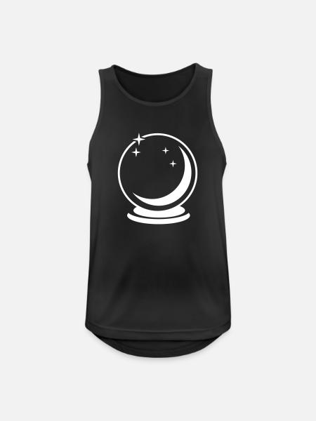 Glaskugel - Männer Tank Top atmungsaktiv - Schwarz