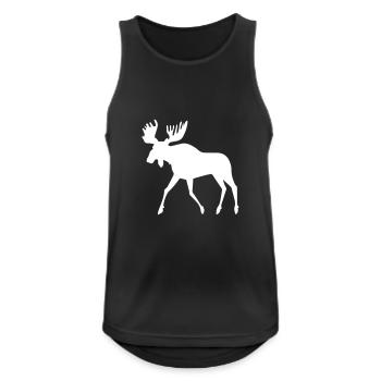 elk - Men's Breathable Tank Top - black - Front - Nick (188cm)