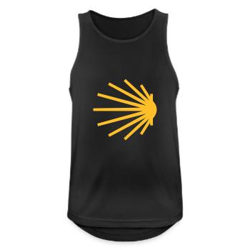 scallop classic - Men's Breathable Tank Top - black - Front - Nick (188cm)