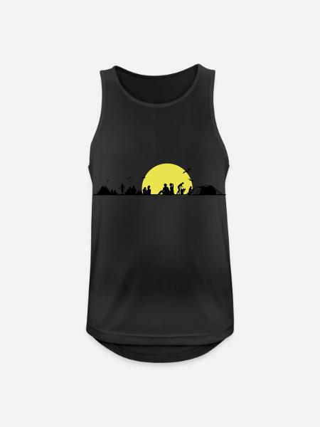 Freizeit - Zelten - Männer Tank Top atmungsaktiv - Schwarz