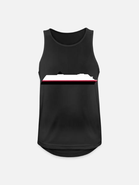 Post Hurtigruten ship - Men's Breathable Tank Top - black